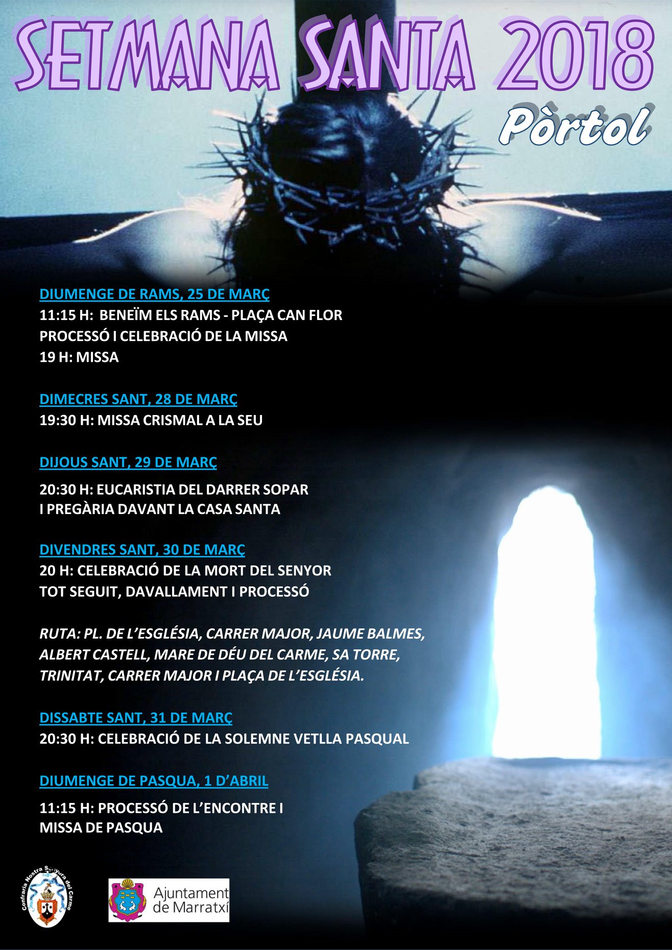 Semana Santa en Portòl 2018 Pòrtol / 
Pórtol